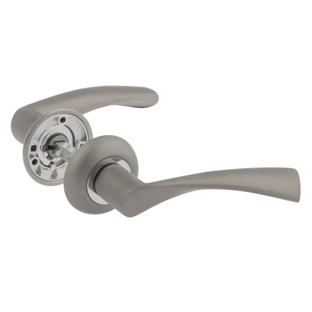 Дверные ручки Armex H-14023-А-GRF без запирания цвет графит STLM-2147283