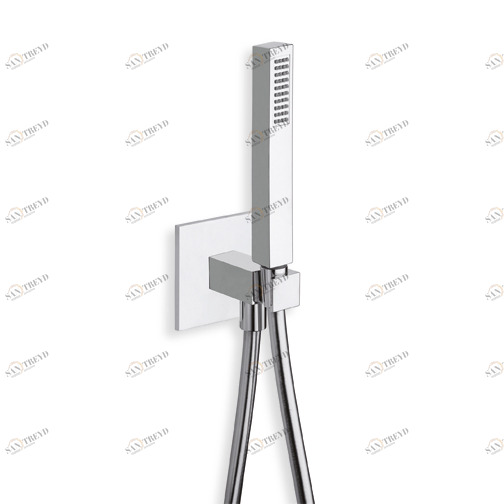 CRIPD665 Держатель для ручного душа с розеткой, ручной душ из АБС-пластика и гибкий шланг LONG LIFE Cristina Rubinetterie 