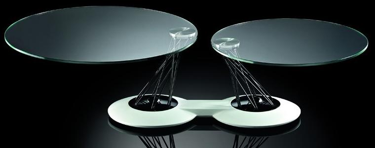 NAOS Поворотный круглый журнальный столик из хрусталя sun-id-1403002 - Вид №3