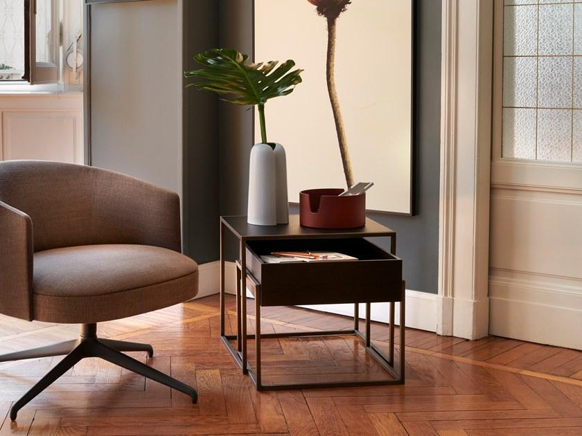 Potocco Журнальный столик из металла и ореха Pocket 894/tb - Вид №1