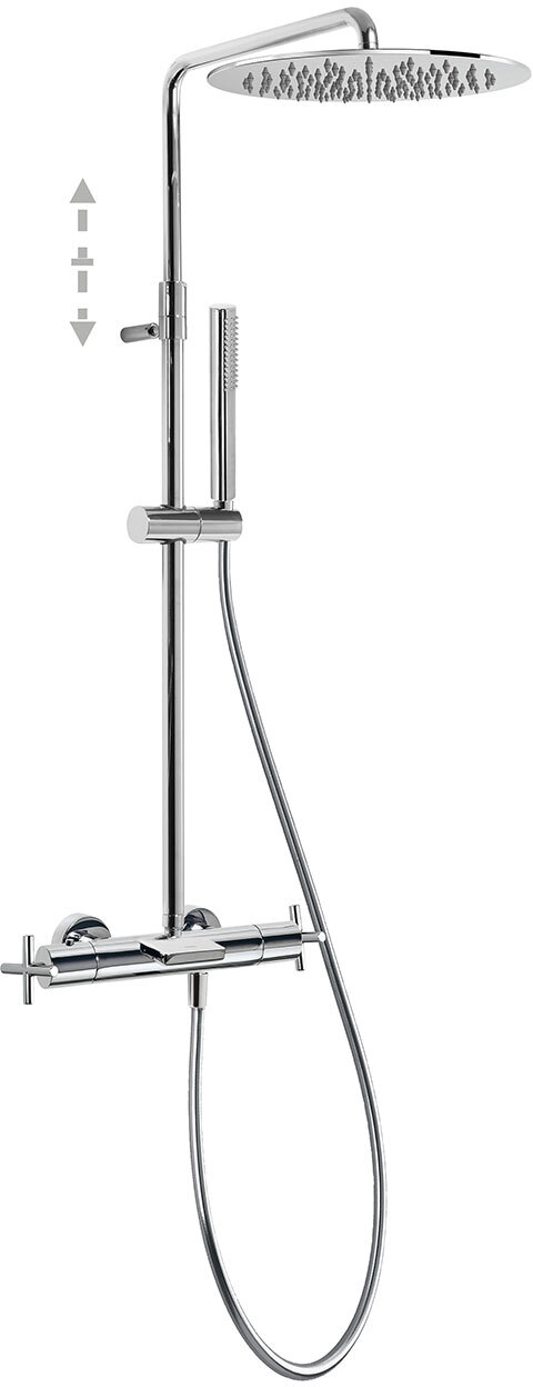 Трехходовой настенный термостатический смеситель TRESMOSTATIC для ванны и душа-06331201 TRES