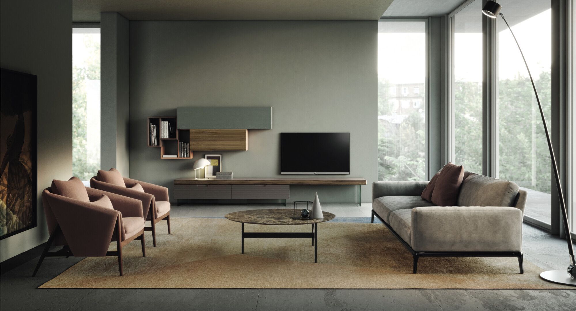 Модульная модульная стена из массива дерева Devina Nais Ноль.16 ARCH-00065357 - Вид №21