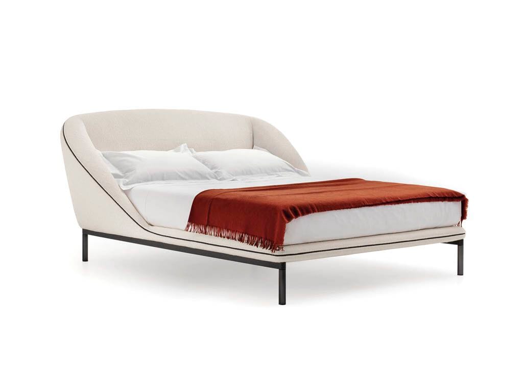 Двуспальная кровать из ткани с мягким изголовьем Pianca DOMENICA ARCH-00114762