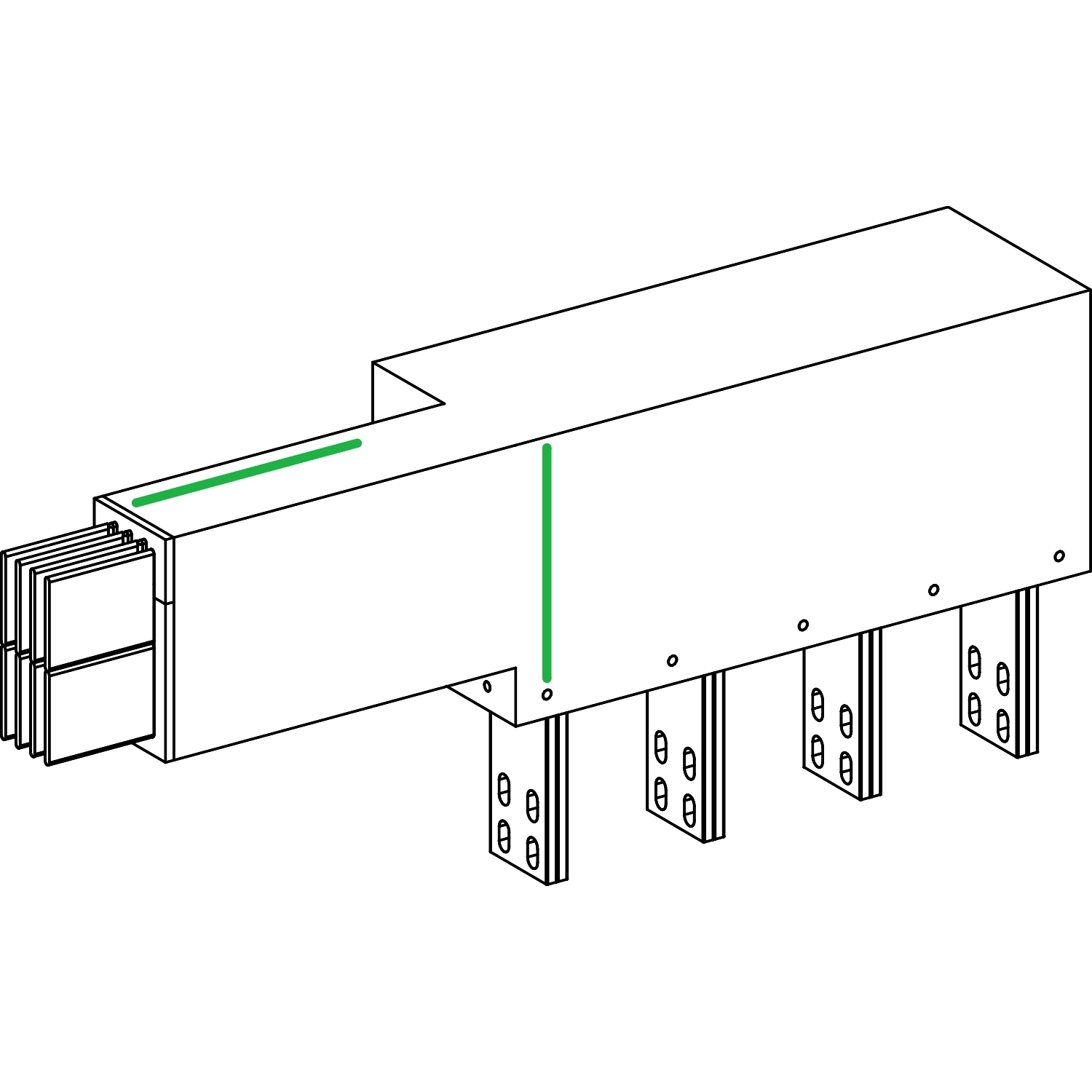 KRA4000EL53 СЕКЦИЯ ПРИСОЕДИНИТЕЛЬНАЯ К ТР-РУ Schneider Electric Canalis 