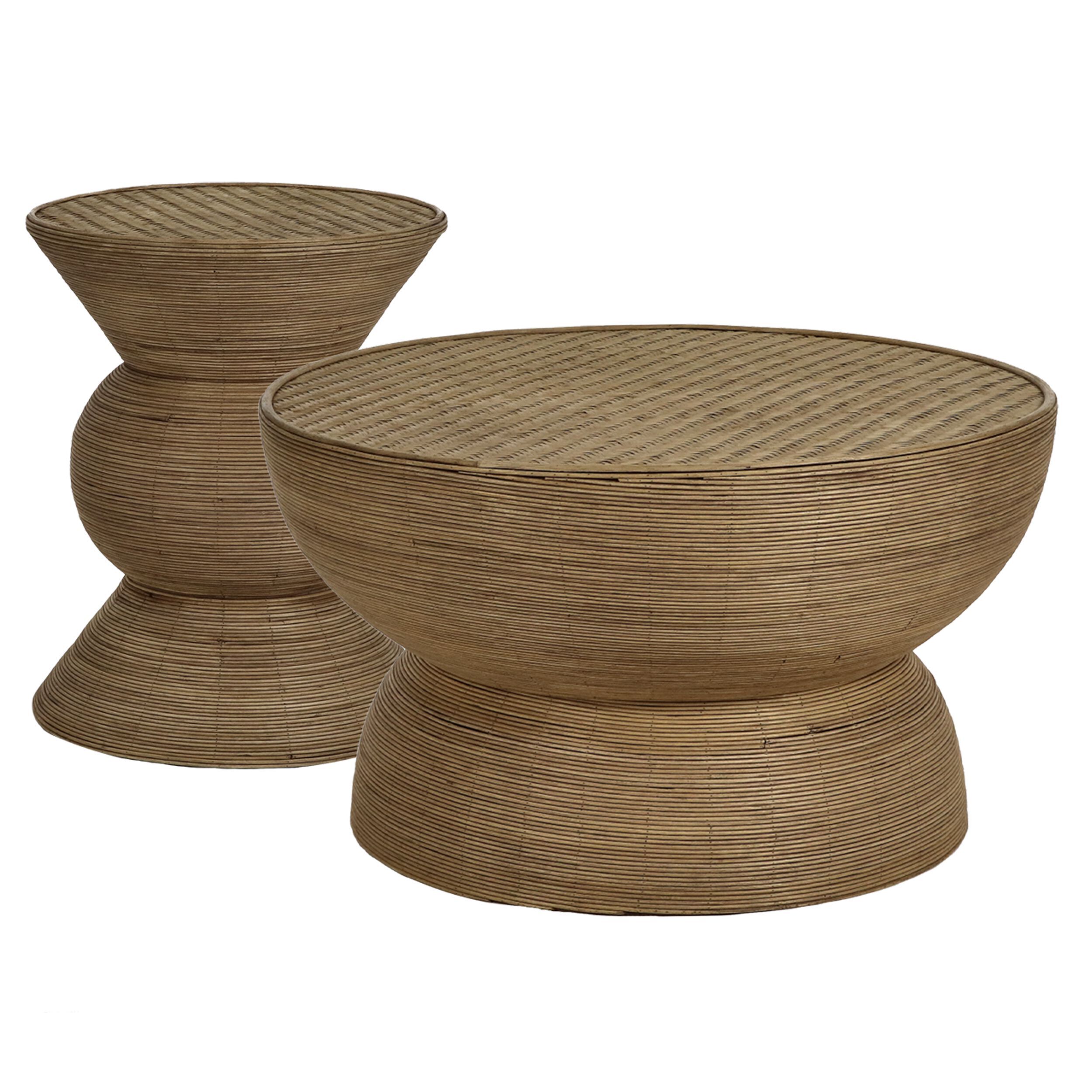 Круглый бамбуковый журнальный столик POMAX Tambou ARCH-00109456 - Вид №1