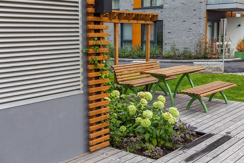 VESTRE Скамья из стали и дерева без спинки Urban sun-id-1427093 - Вид №3