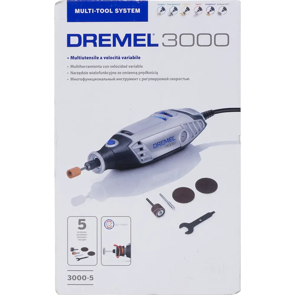 Гравер Dremel 3000-5, F0133000JX, набор насадок 5 шт STLM-2140323 - Вид №5