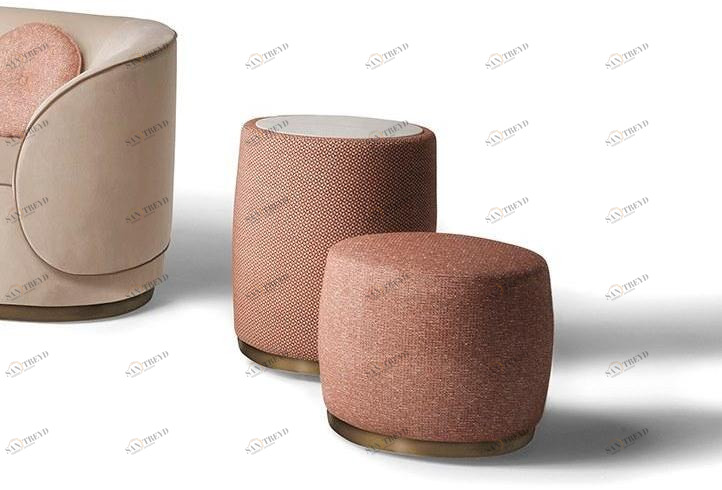 CTS SALOTTI Пуф из мягкой ткани sun-id-1399237