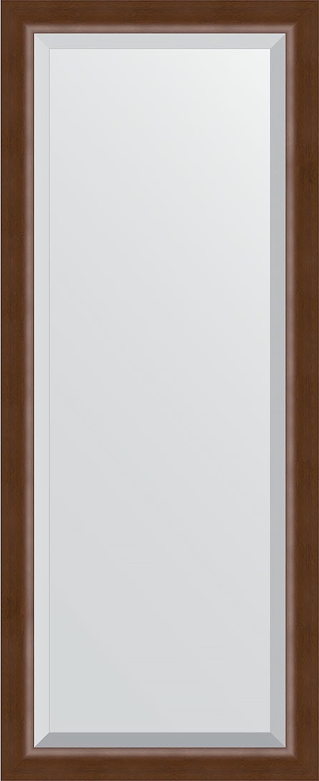 BY 1187 Зеркало с фацетом в багетной раме - орех 65 mm EVOFORM Exclusive