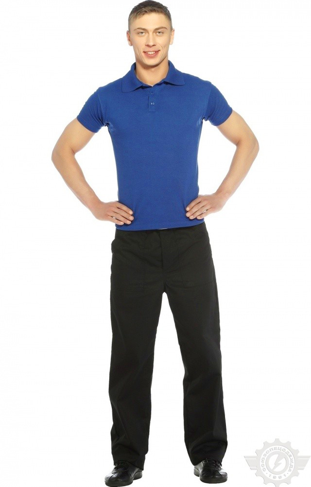 66403 Тенниска-поло василек  Одежда для салонов красоты  размер XS (44) Спецодежда  - Вид №8