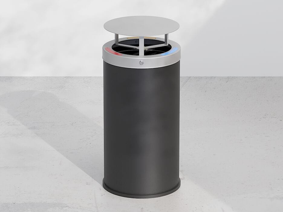 Стальная корзина для мусора с крышкой DIMCAR ARCH-00141673 - Вид №1