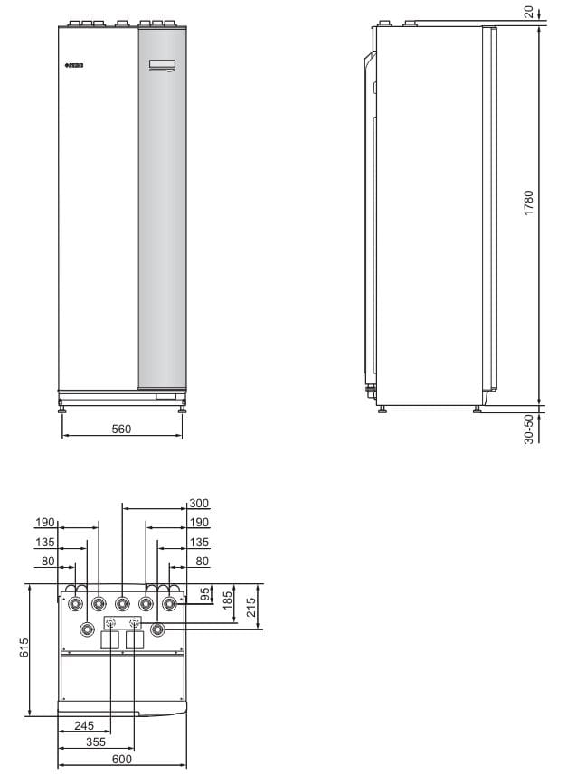 Центральный кондиционер NIBE VVM 310 ARCH-00054793 - Вид №2