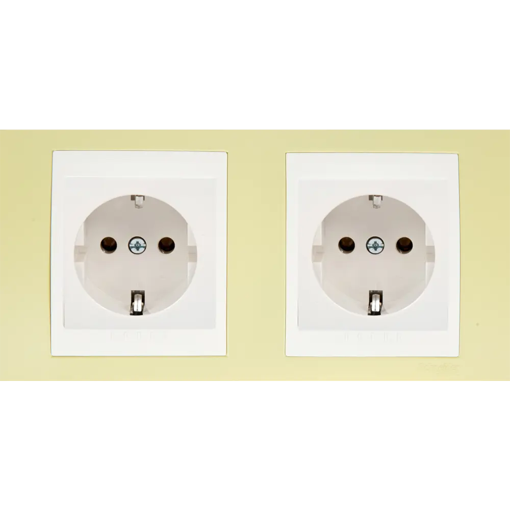 Рамка для розеток и выключателей Systeme Electric Unica 2 поста, цвет зелёное яблоко/белый STLM-2132321 - Вид №2