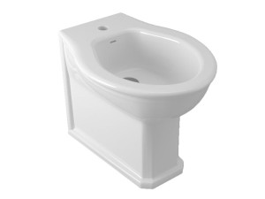 Биде из стекла с переливом на полу