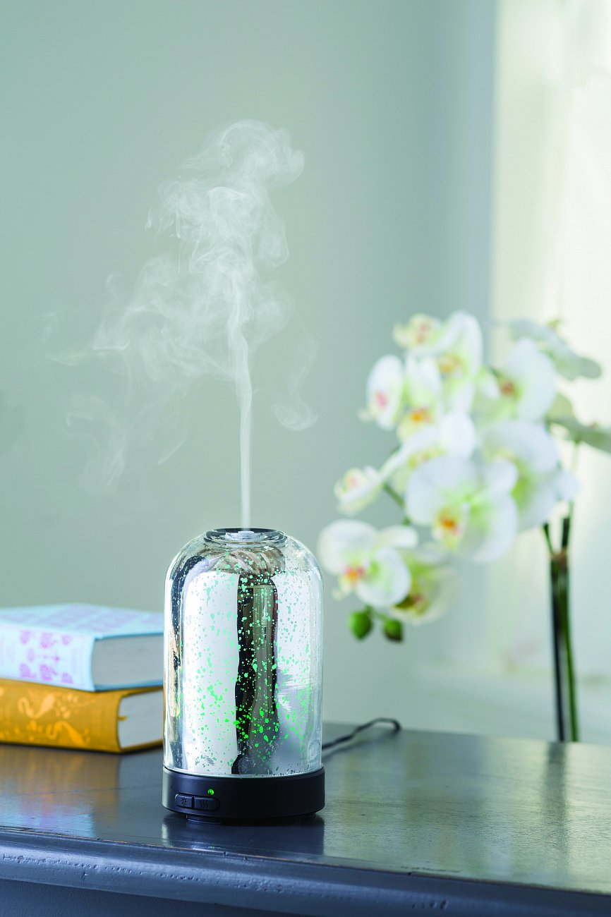 Ультразвуковой аромадиффузор 100мл "Меркурий" Diffuser Mercury Glass CANDLE WARMERS  268207 Черный  - Вид №1