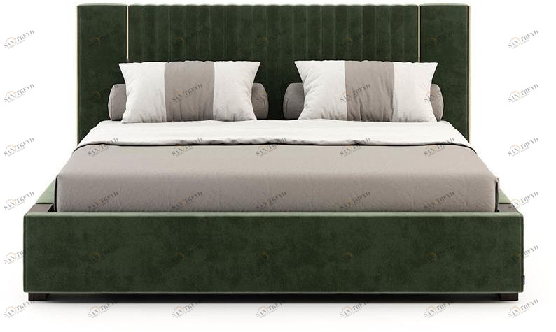 Laskasas Двуспальная кровать с мягким изголовьем Lauren sun-id-1434360