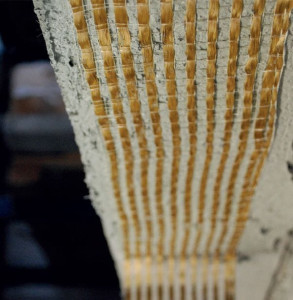 Армирующая система FRCM для бетона, состоящая из однонаправленной сетки PBO