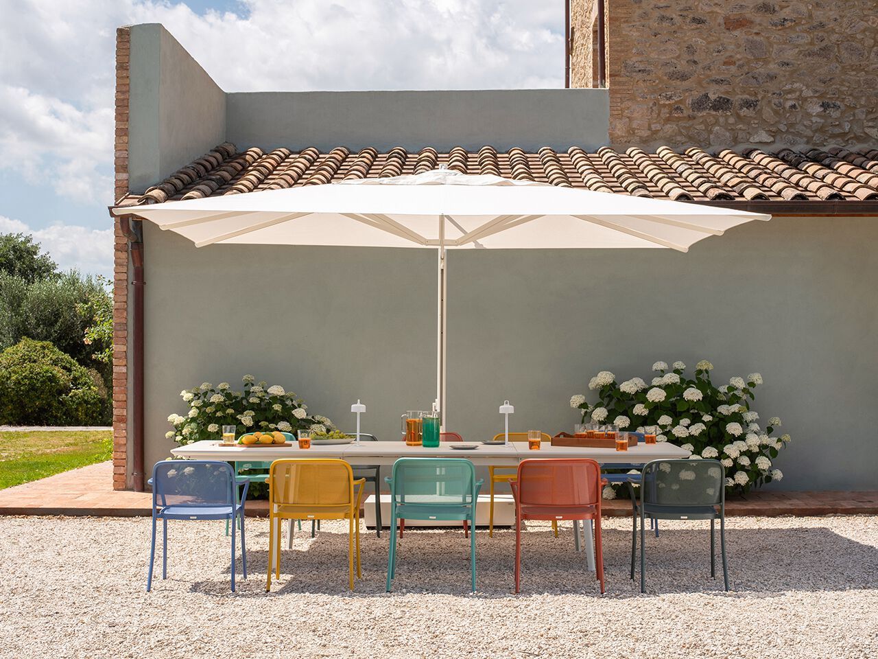 Стальной садовый стул с подлокотниками emu кафе ARCH-00078509 - Вид №4