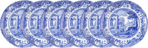 10669927 Spode Набор из 6 тарелок пирожковых Spode "Голубая Италия" 15см, п/к Фаянс
