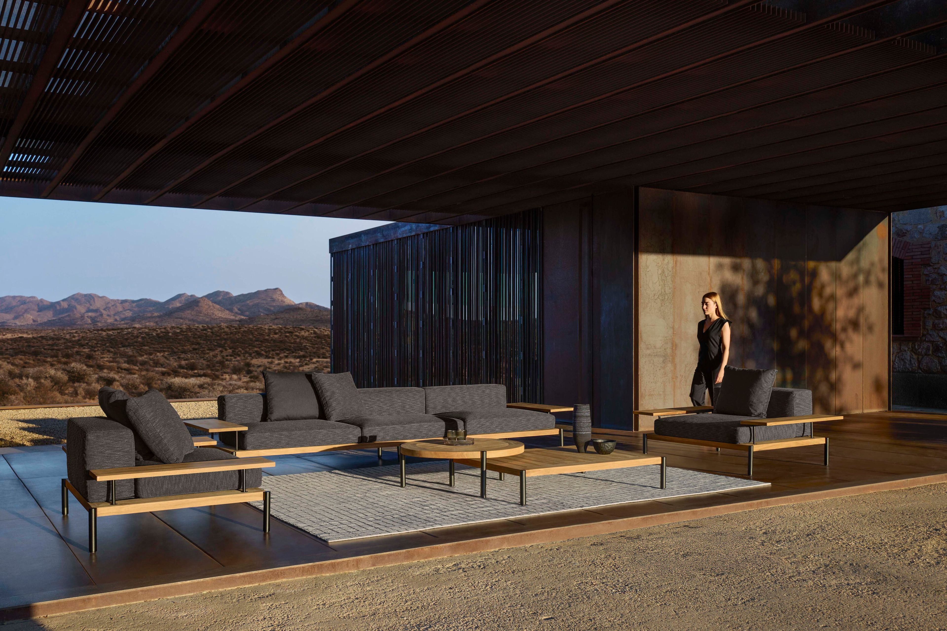 3-местный тканевый съемный садовый диван GANDIABLASCO Lademadera ARCH-00085085 - Вид №3