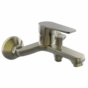 Orange Loop M26-100AB однозахватный ванно/душевой смеситель с душевыми аксесуарами (шланг, лейка, держатель). Цвет: античная бронза Никель