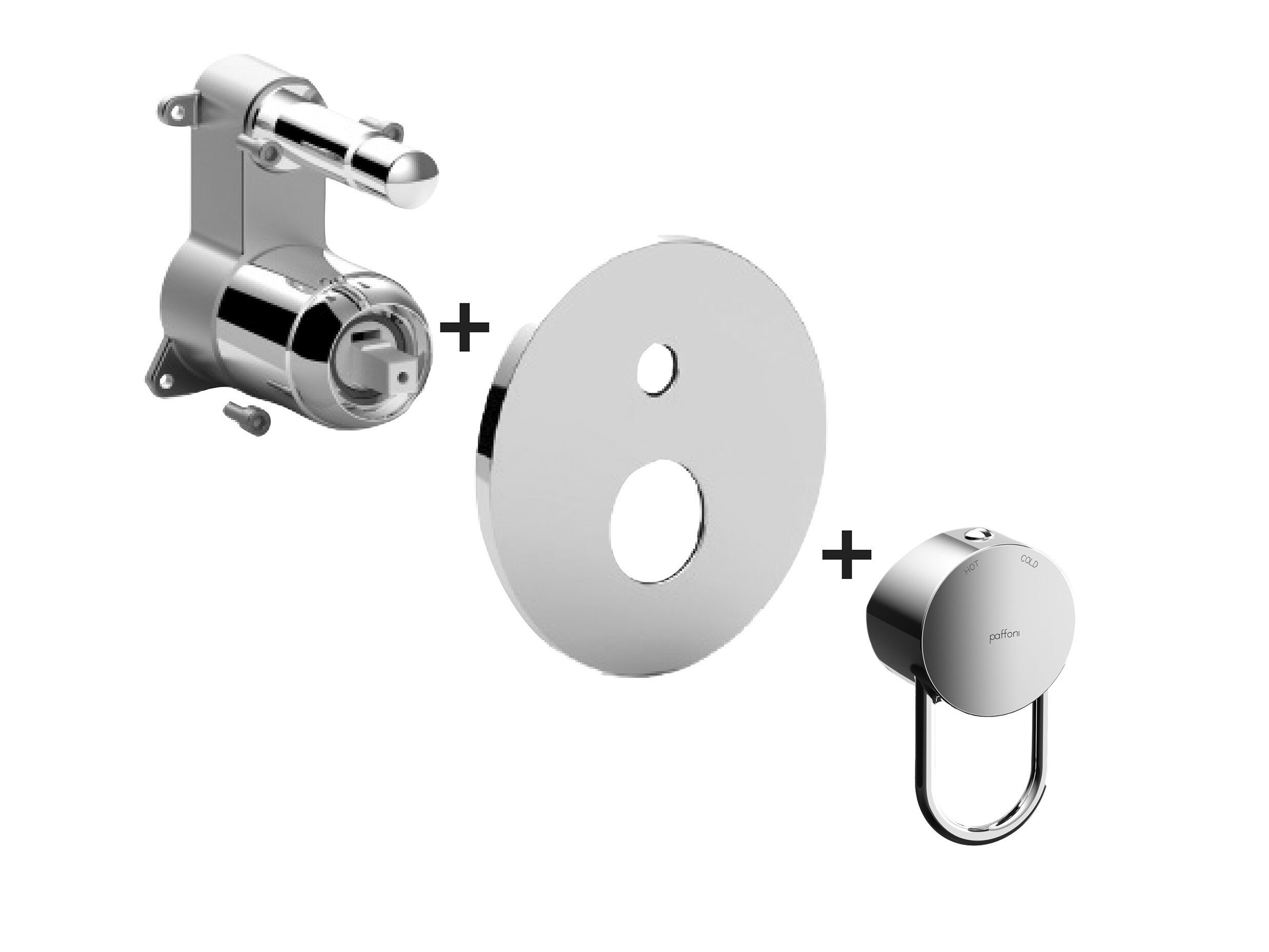 Однорычажный встраиваемый смеситель для душа с переключателем RUBINETTERIA PAFFONI Joker ARCH-00077383 - Вид №1