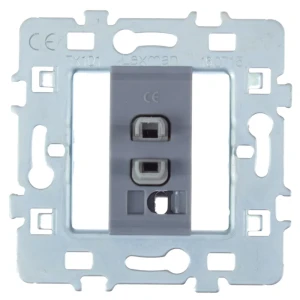 Выключатель встраиваемый Lexman Cosy 1 клавиша, цвет серый 13453324 STLM-2060797