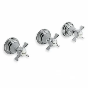 CRICN115 Смеситель для ванны и душа скрытого монтажа с 3 отверстиями и переключателем на 3 выхода Cristina Rubinetterie