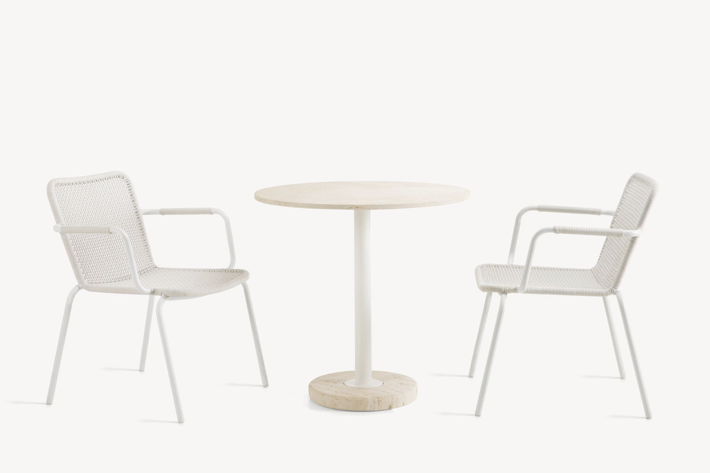 Круглый травертиновый стол VELTHA® Tamia ARCH-00090248