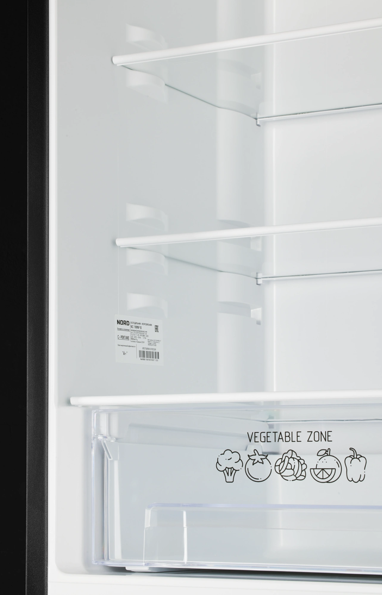 9291903 Холодильник с морозильником   NORD NRB 162NF B черный STDN-0086798 - Вид №3