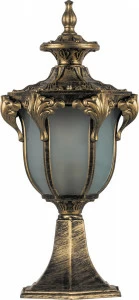 Уличный светильник ландшафтный 43х17,5х20 см черное золото "Флоренция" 11423 FERON ПОД СТАРИНУ, ФОНАРЬ 00-3955794 Золото