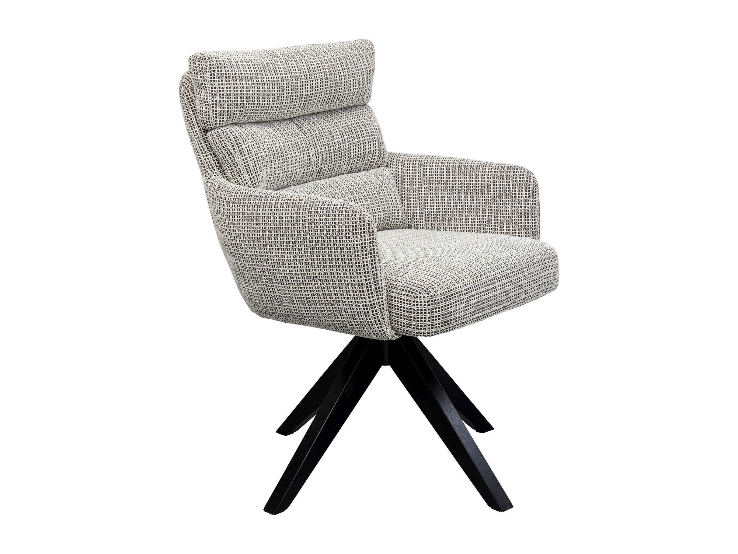Тканевый поворотный стул с подлокотниками KARE Design BOSSE ARCH-00055964 - Вид №7