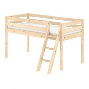 Кровать Flexa Classic с наклонной лестницей, лакированная, 200 см