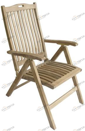 Il Giardino di Legno Садовое кресло из тика с подлокотниками Moon 320