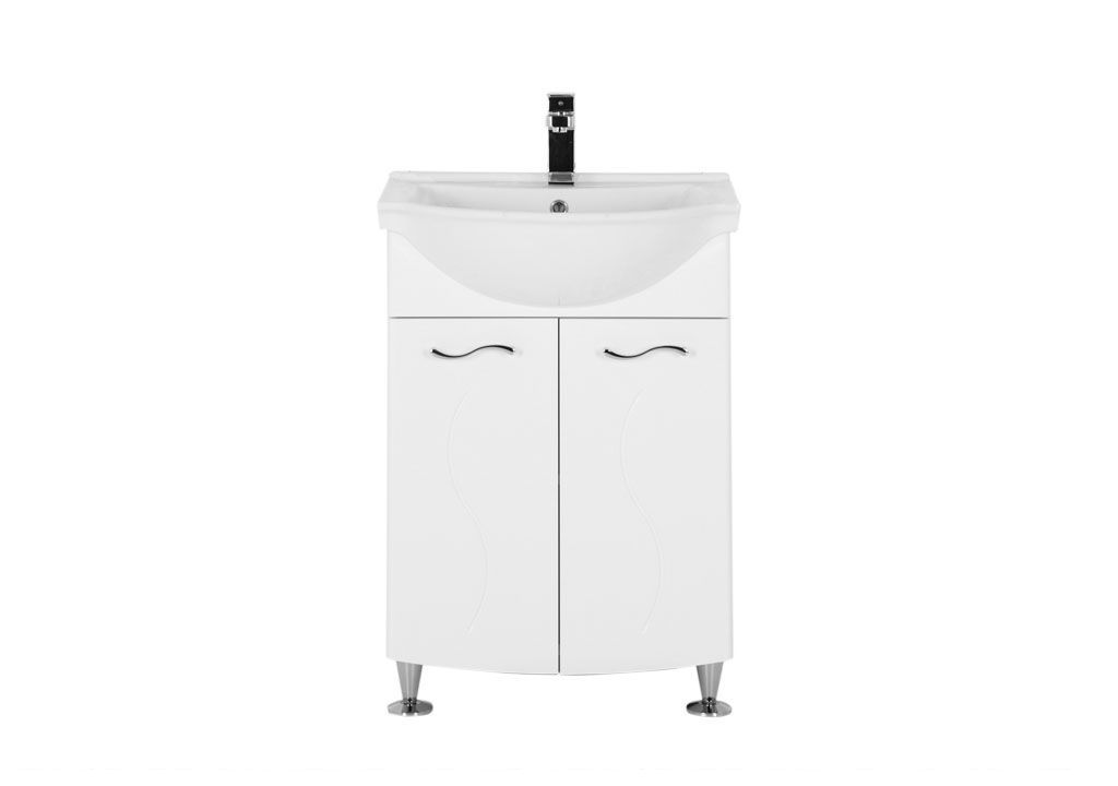 Тумба под раковину Aquanet Моника 60 белый sun-id-275393 - Вид №2