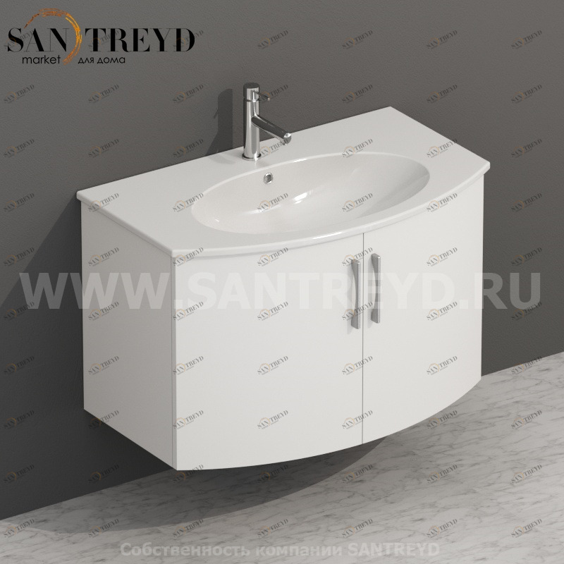 MDMA80Y063 Тумба с двумя створками 78 см серая Globo 4ALL Италия Ceramica Globo