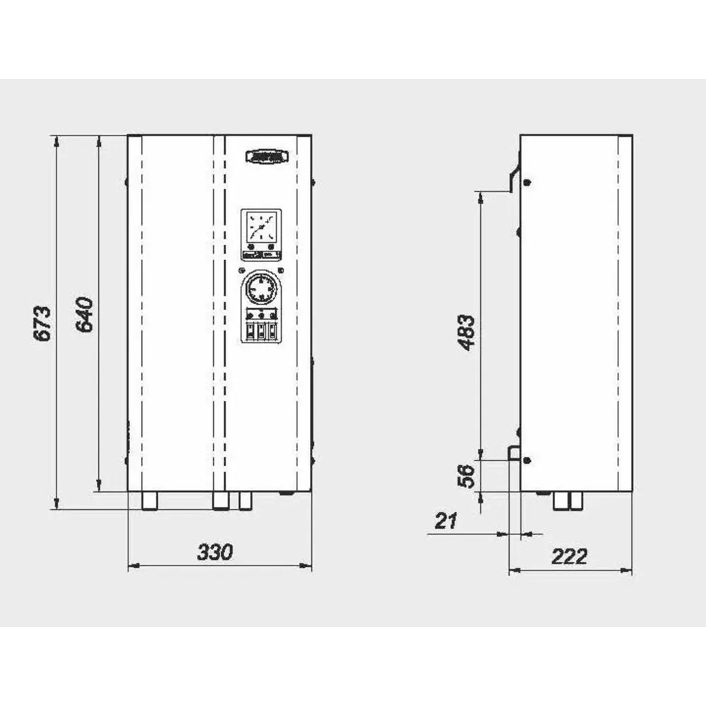 Электрический котел 6 кВт Zota Solo - 6 220/380 В одноконтурный настенный 82382034 STLM-2188707  - Вид №3