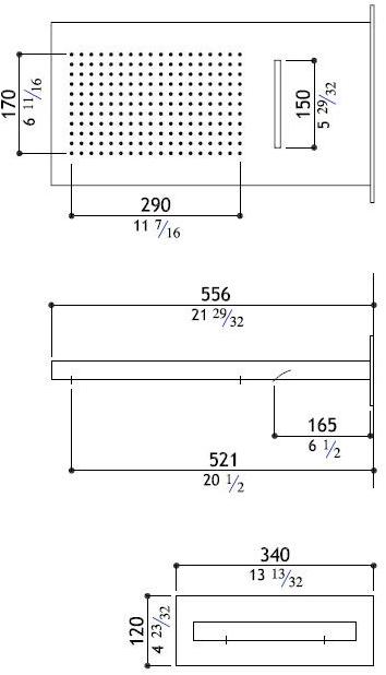 MGS Настенная лейка для душа из нержавеющей стали Soffioni doccia sun-id-1345095 - Вид №5