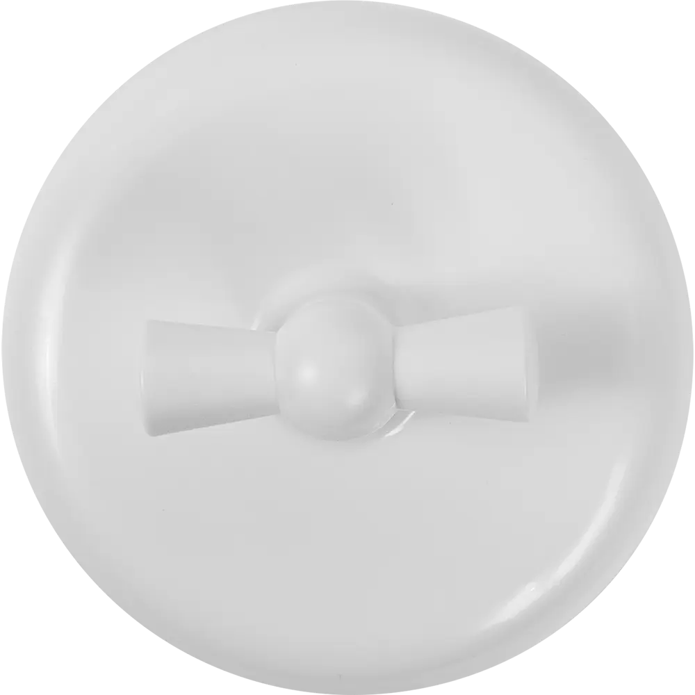 Выключатель накладной Electraline 1 клавиша цвет белый Ретро STLM-2011004