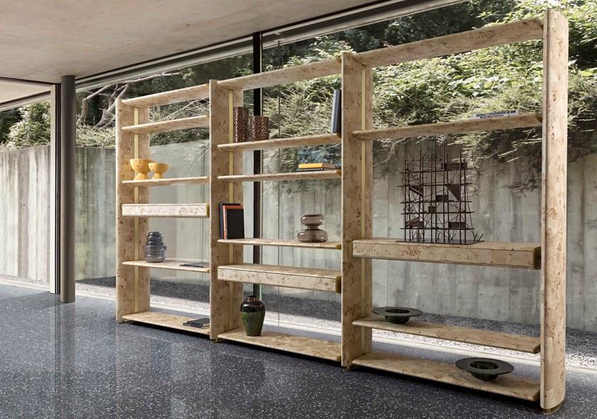 HESSENTIA - Cornelio Cappellini Открытый двухсторонний деревянный стеллаж Eclipse sun-id-1357611 - Вид №5