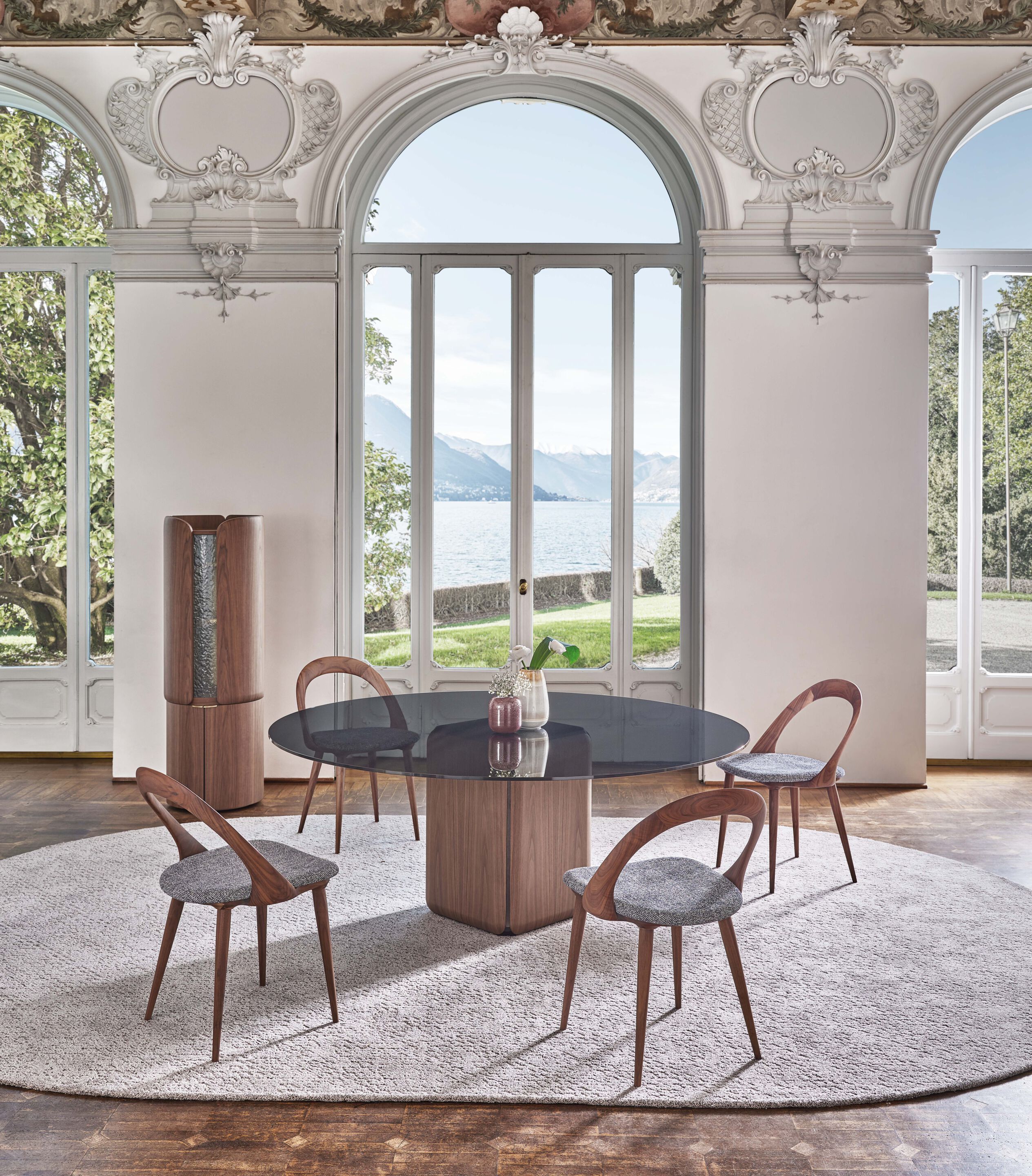 Круглый Хрустальный обеденный стол Porada двадцать четыре ARCH-00121677 - Вид №1