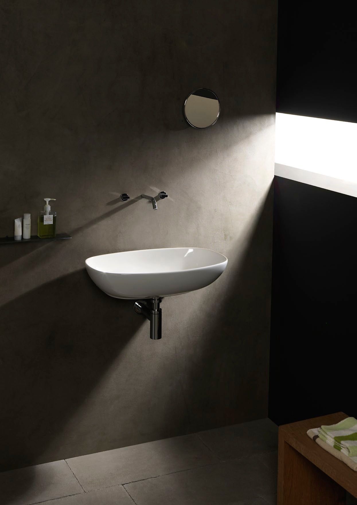 Керамическая овальная подвесная раковина Ceramica Flaminia обнаженная ARCH-00116423 - Вид №8