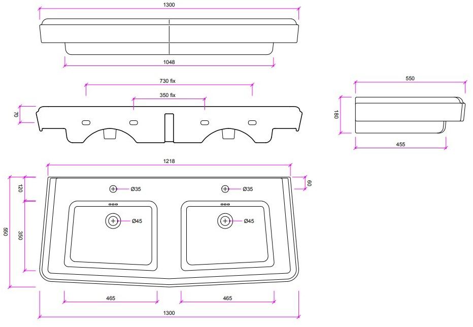Пьедестал для раковины овальная BLEU PROVENCE So fifties sun-id-1408728 - Вид №2