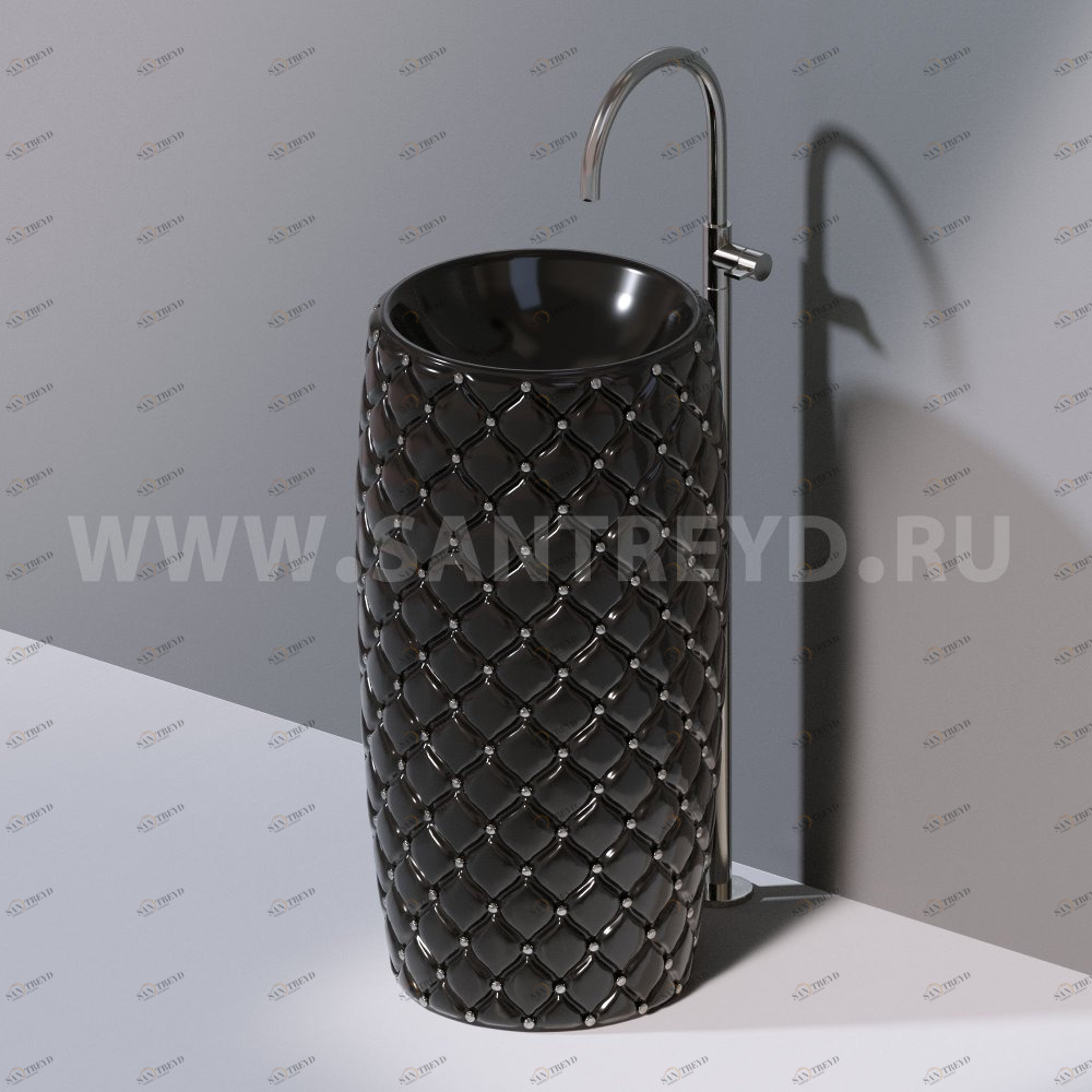 L107T0R0VT.104P Напольная раковина стоящая круглая A. e T. Italia CLASS AeT ITALIA GLASS