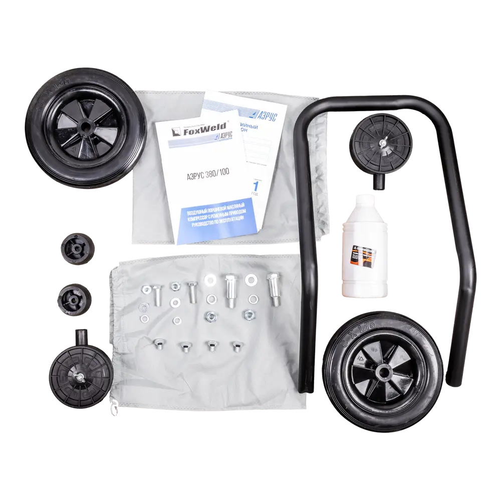 Компрессор масляный АЭРУС 2,2 кВт с ременным приводом 100 л 15308770 STLM-0005673 - Вид №7