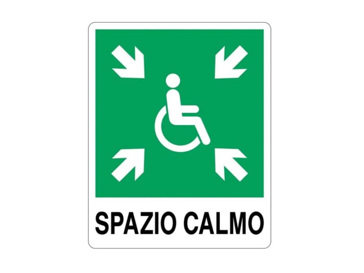 Знаки для определения местоположения спокойного пространства Spazio Calmo CARTELLO "SPAZIO CALMO" ARCH-00119403 - Вид №1