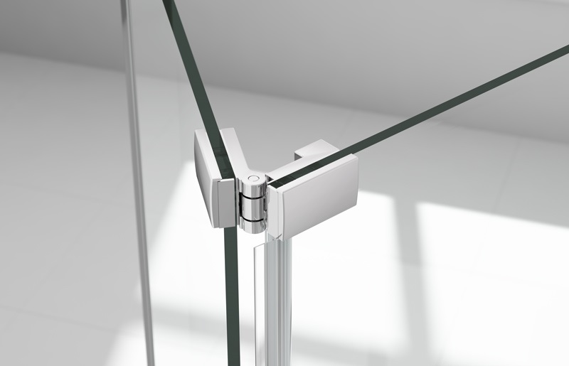 Дверь душевая для установки с боковой панелью M67211B Merlyn 6 Series Хромированный  - Вид №2