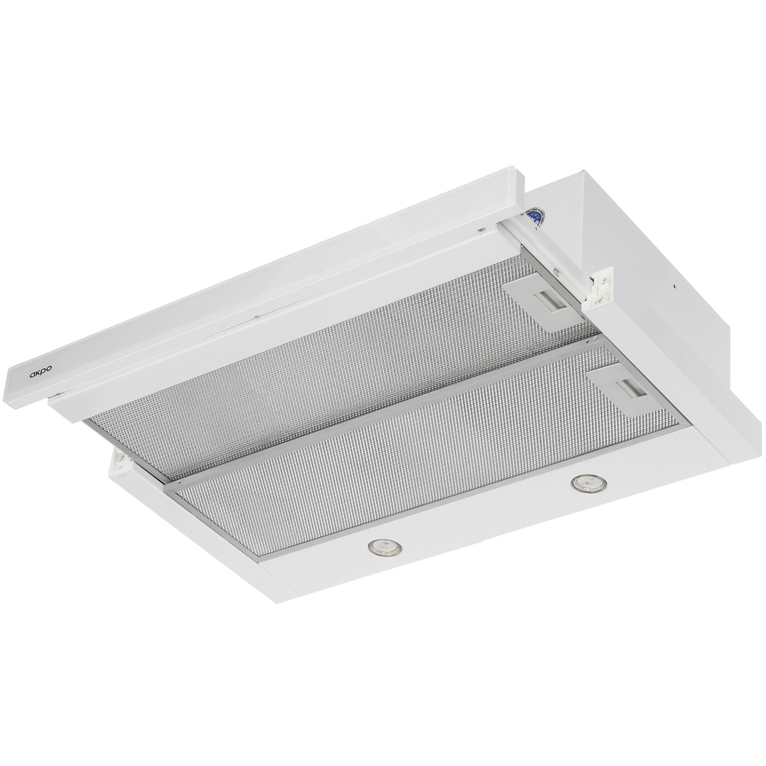 9940345 Вытяжка телескопическая Akpo WK-7 Light eco twin glass II белый/белый STDN-0102630 - Вид №2