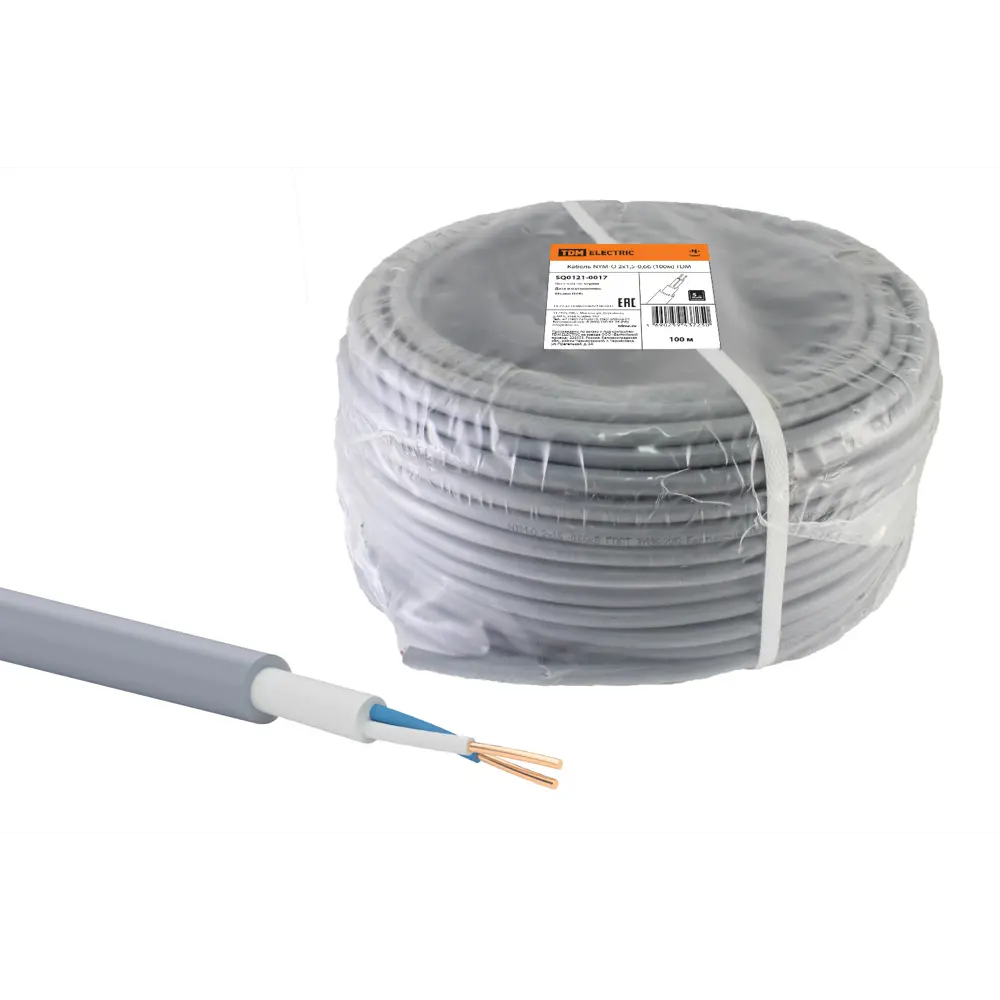 Кабель Tdm Electric NYM 2x1.5 100 м ГОСТ цвет серый STLM-2075007 - Вид №2