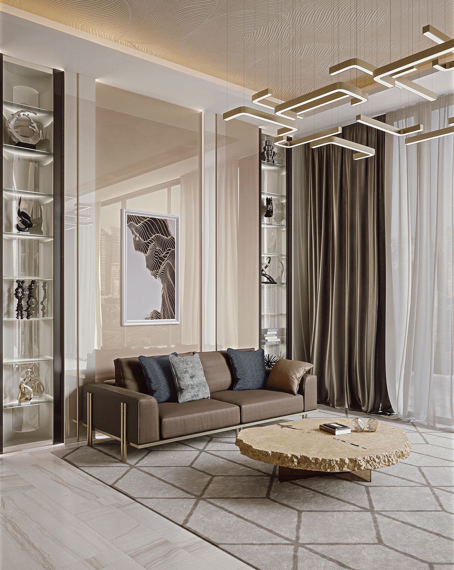 Круглый журнальный столик из шиповника Bizzotto Italia Atmosphera ARCH-00125615 - Вид №2